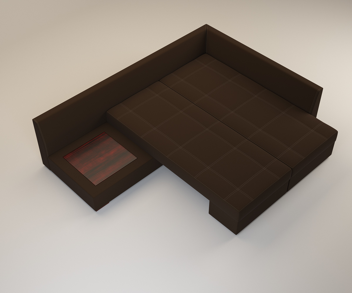 Product Visualization. 3D modeling of furniture.